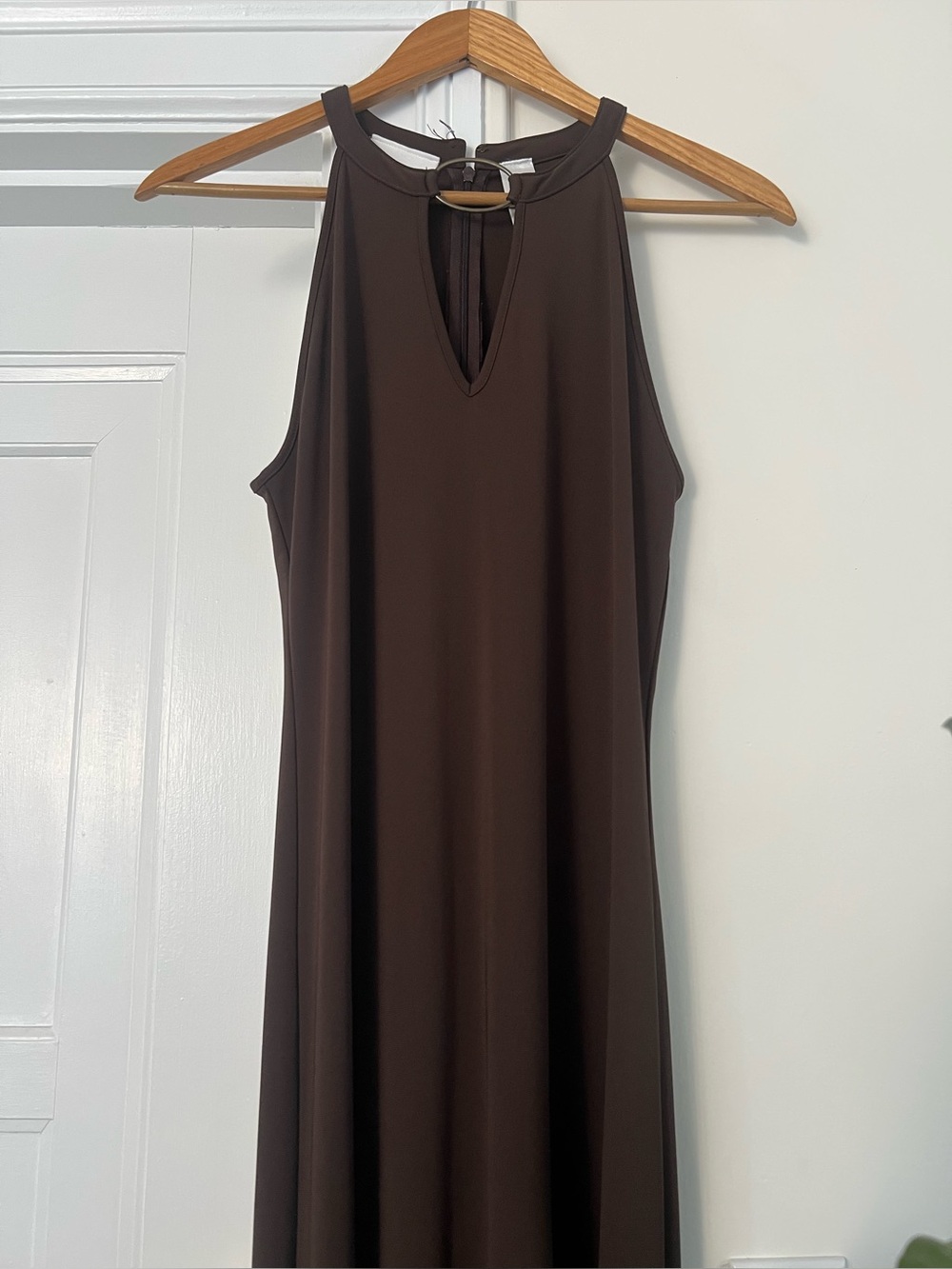 Liz Claiborne Brown Satin Dress